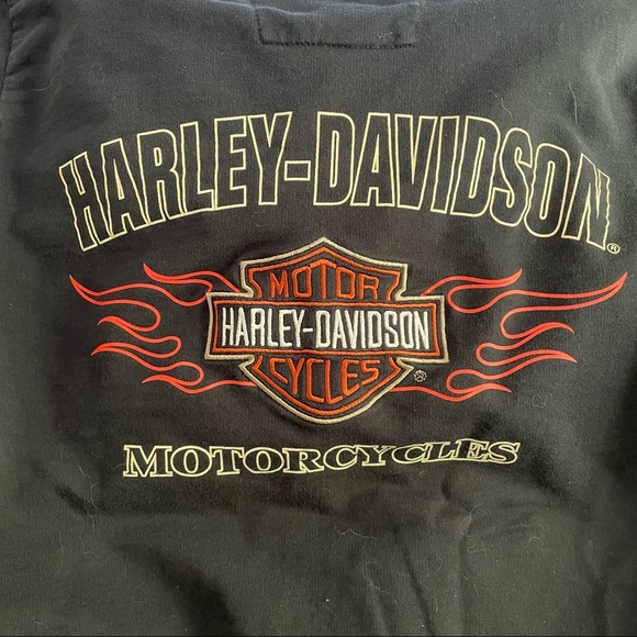 Harley-Davidson | Women's Black Embroidered Zip Up Hoodie Jacket Size Small - Picture 3 of 6